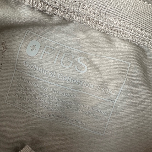 Figs Light Beige Jogger Pants - Picture 4 of 5